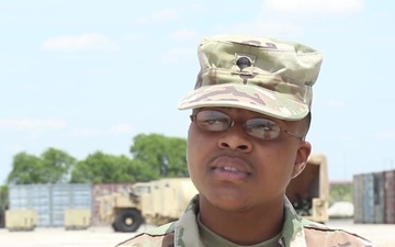 Spc. Tamaria Reed Gives Words of Encouragement to Future U.S. Army Soldiers