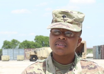 Spc. Tamaria Reed Gives Words of Encouragement to Future U.S. Army Soldiers