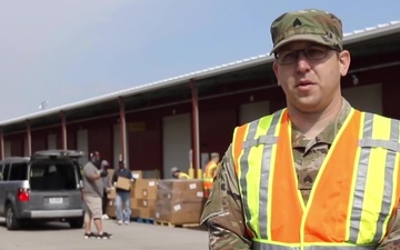 Nebraska National Guard Supports Partners with Mobile Food Pantry in Grand Island