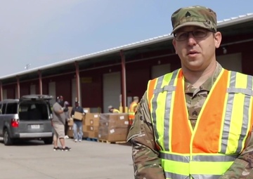 Nebraska National Guard Supports Partners with Mobile Food Pantry in Grand Island
