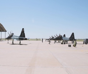25th Flying Training Squadron In-Air Change of Command