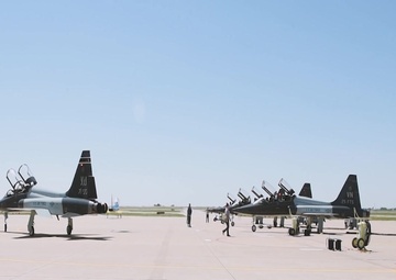 25th Flying Training Squadron In-Air Change of Command