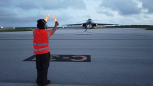 B-1s conduct training in East China Sea