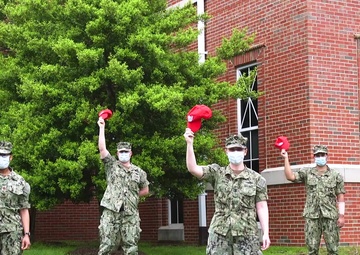 Cap Waving for Washington Nationals (U.S. Navy)
