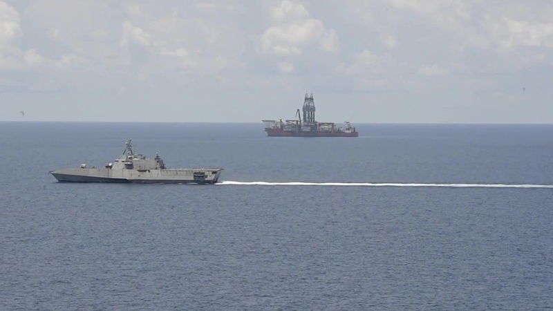 USS Gabrielle Giffords Operates Near Panamanian Drillship West Capella