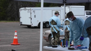 Wisconsin Guard supports Solon Springs COVID-19 testing site