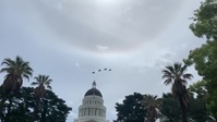 Cal Guard jets fly over state capitol, honoring first responders