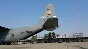 B-Roll - Send It! Nevada Air Guard Takes Water and Food to Puerto Rico