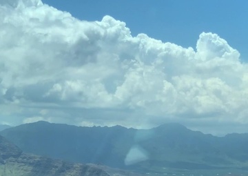Team Hickam Airmen Salute Hawaii Residents with Flyover