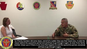 Commander answers questions from 28th ECAB FRG