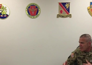 Commander answers questions from 28th ECAB FRG
