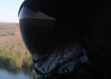 Connecticut Air National Guard conducts tribute flyover for healthcare workers