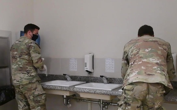 Del Din DFAC during COVID-19 Facebook