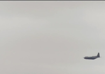 Wyoming Air National Guard C-130's - Salute to Healthcare Workers Flyover