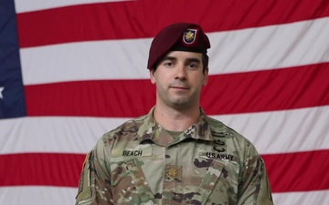 Paratrooper starts the engines of the 2020 Coca-Cola 600