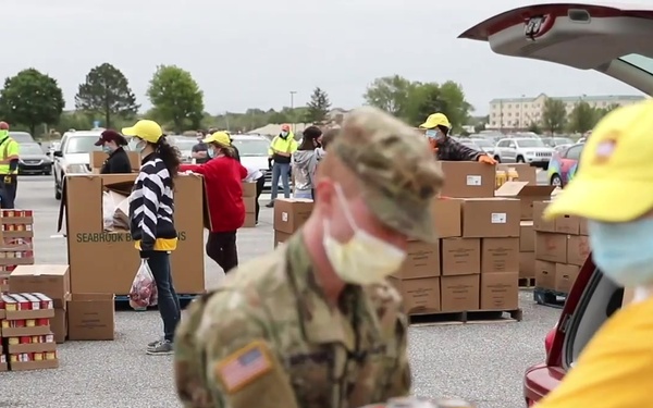 National Guard Feeds Families in Delaware [B-Roll V2]