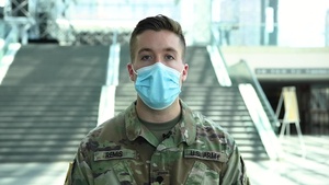 Army Spc. William “Billy” Remis shout-out at the Javits Center