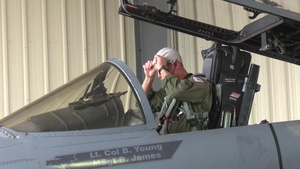Suit-up, stepping, and take-off broll from 22 May hospital flyovers