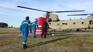 12th CAB conducts fire prevention training with the USAG Bavaria firefighters.