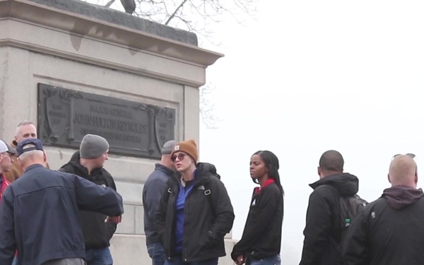 Oklahoma National Guard Officer Candidates explore Gettysburg