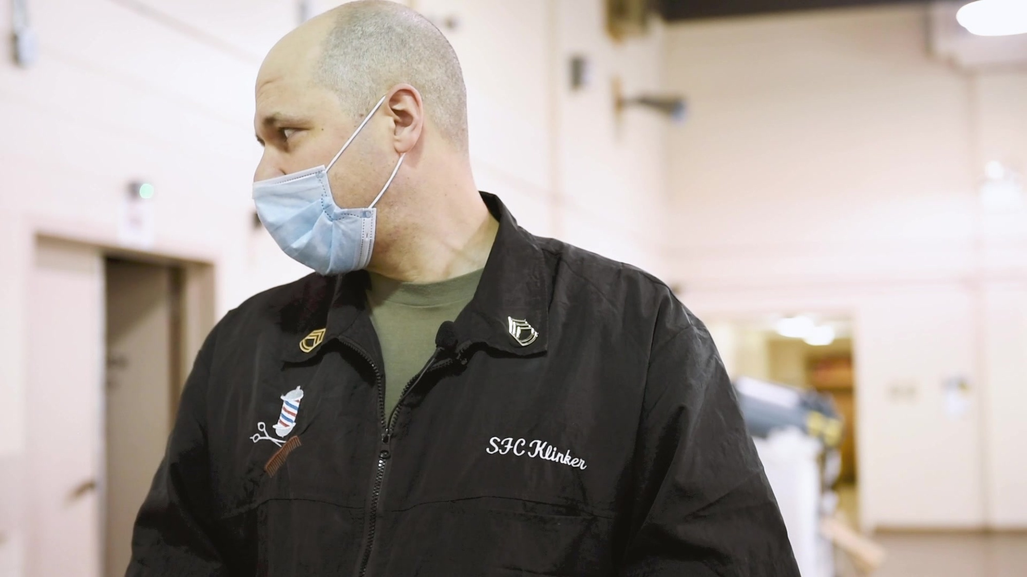 Traditionally a senior gunner, Sgt. 1st Class Joel Klinker first set up “shop” at the Massachusetts National Guard Joint Force Headquarters, offering a service highly sought after since the coronavirus pandemic started. <br /><br />“Sir, I’m a master barber, if you need me to set up, let me know,” spoke up Sgt. 1st Class Joel Klinker at the Joint Operations Center in Massachusetts, when the command mentioned that activated guard members throughout the state were in need of haircuts. <br /><br />Since then, Klinker has traveled all over the commonwealth to locations where Soldier&#39;s have been activated to perform haircuts.