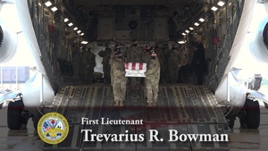Army 1st Lt. Trevarius R. Bowman - Dignified Transfer