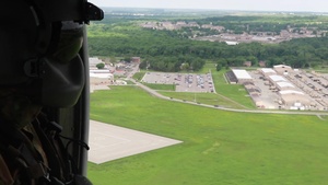 1st ID Flyover of Via Christi in Manhattan, Kansas