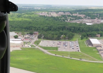 1st ID Flyover of Via Christi in Manhattan, Kansas