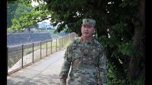 Chaplain (Maj.) Mark A. Johnston speaks resiliency through humor