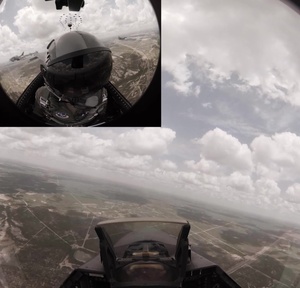 Texas Air National Guard F-16 unit performs flyovers in show of support to frontline workers during COVID-19