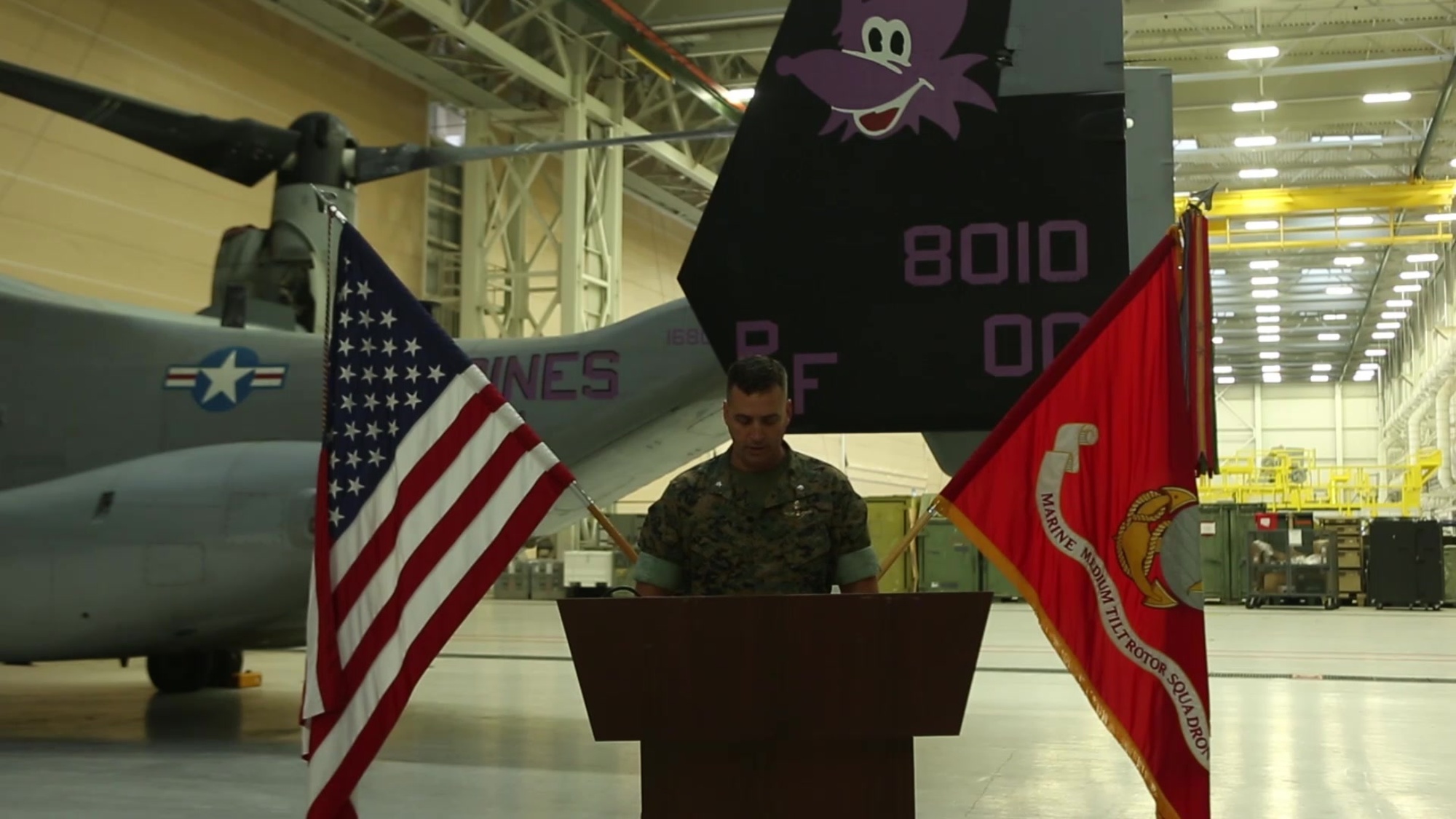A relief and appointment video message for Marine Medium Tiltrotor Squadron 364, Marine Corps Air Station Camp Pendleton, Calif., May 28, 2020. The official relief and appointment was conducted on May 29, 2020. (U.S. Marine Corps video by LCpl. Victor Mackson)