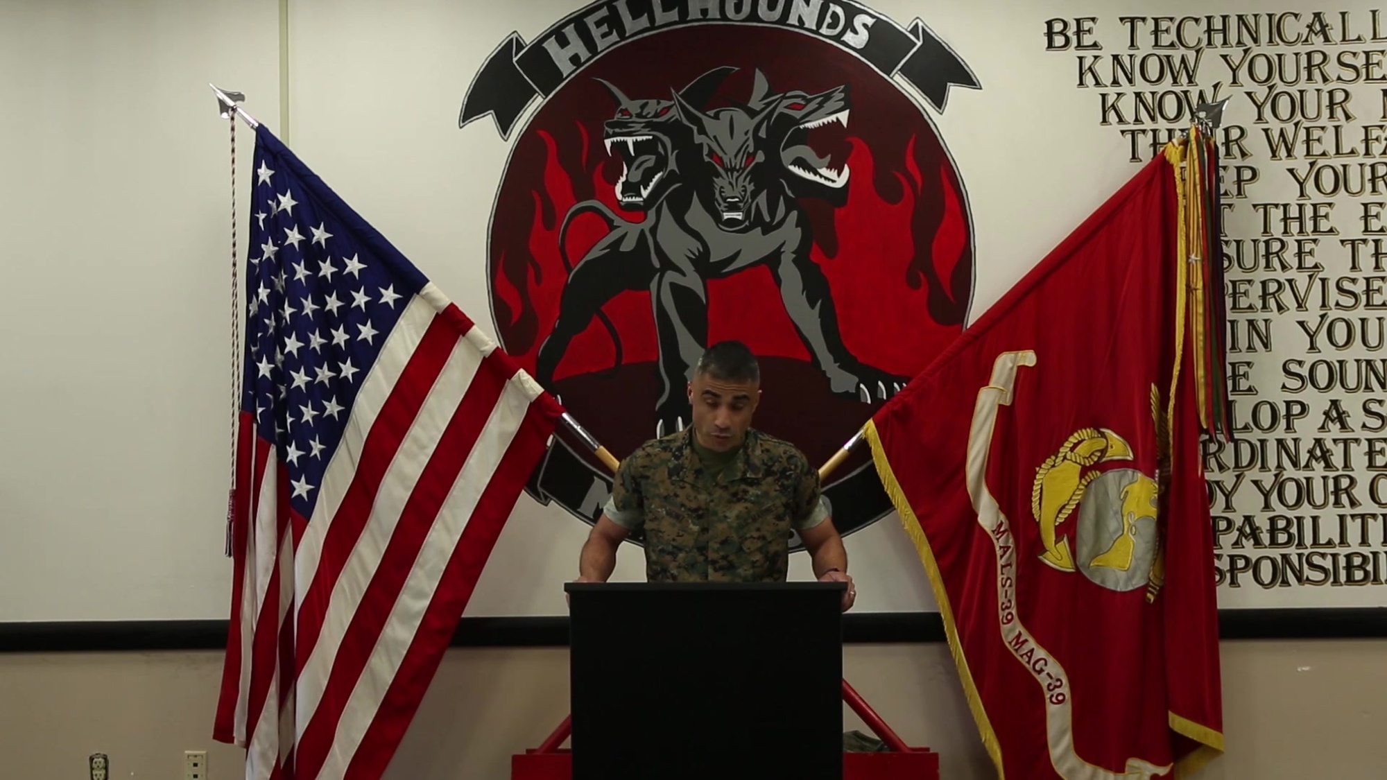 A relief and appointment video message for Marine Aviation Logistics Squadron 39, Marine Corps Air Station Camp Pendleton, Calif., May 28, 2020. The official relief and appointment was conducted on May 29, 2020. (U.S. Marine Corps video by LCpl. Victor Mackson)