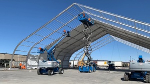 Fort Wainwright Logistics Civil Augmentation Program (LOGCAP) construction progress
