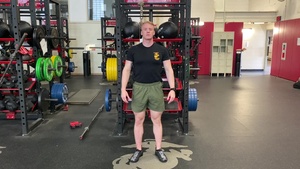 Standing Military Brace Stretch