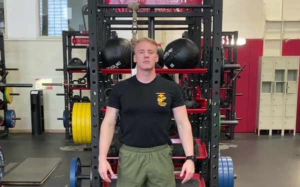 Standing Military Brace Stretch