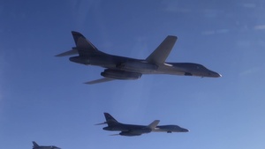 B-1 integrates with Polish aircraft over Europe