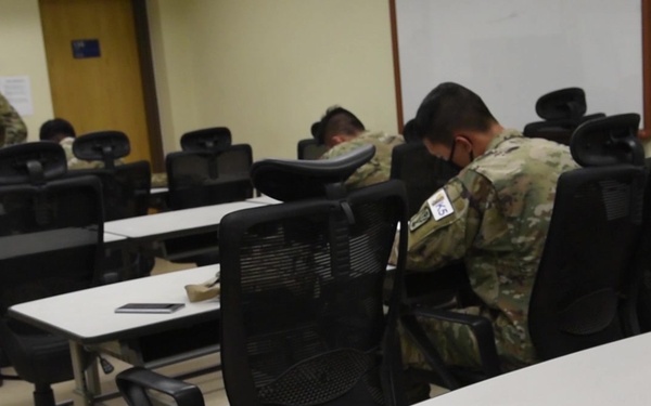 Eighth Army Best Warrior Competition Day 1 Testing B-Roll (ZX588)