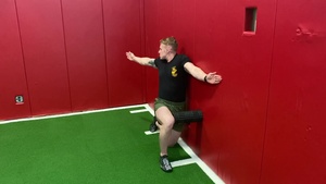 1/2 Kneeling Wall Rotation Stretch