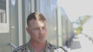 (Interview) U.S. Marine explains process of COVID-19 quarantine for MRF-D