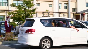 M.C. Perry High School seniors celebrate with senior send off parade (B-Roll)