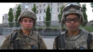 Minnesota Guardsmen's Experience with Peaceful Demonstrations
