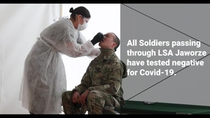 Soldiers test for COVID-19 prior to exercise Allied Spirit