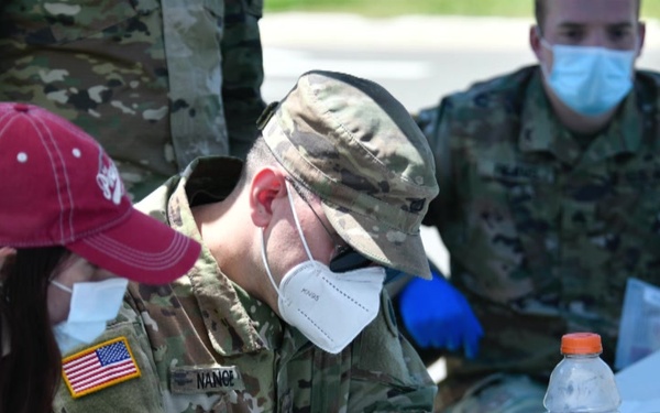Michigan Guard conducts COVID testing in Sturgis &amp; Battle Creek, MI