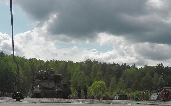 3rd Infantry Division, Polish Allies conduct river crossing training