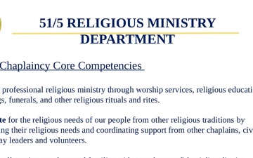 51/5 Religious Ministry Department