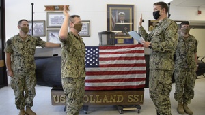 Naval Submarine School Sailor Reenlists