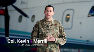 919th commander gives update for April UTA