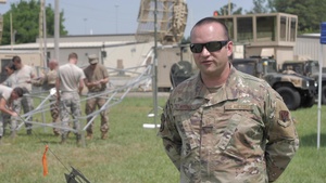 U.S. Airmen with the 53rd Air Traffic Control Squadron conduct innovative training exercise