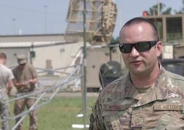 U.S. Airmen with the 53rd Air Traffic Control Squadron conduct innovative training exercise