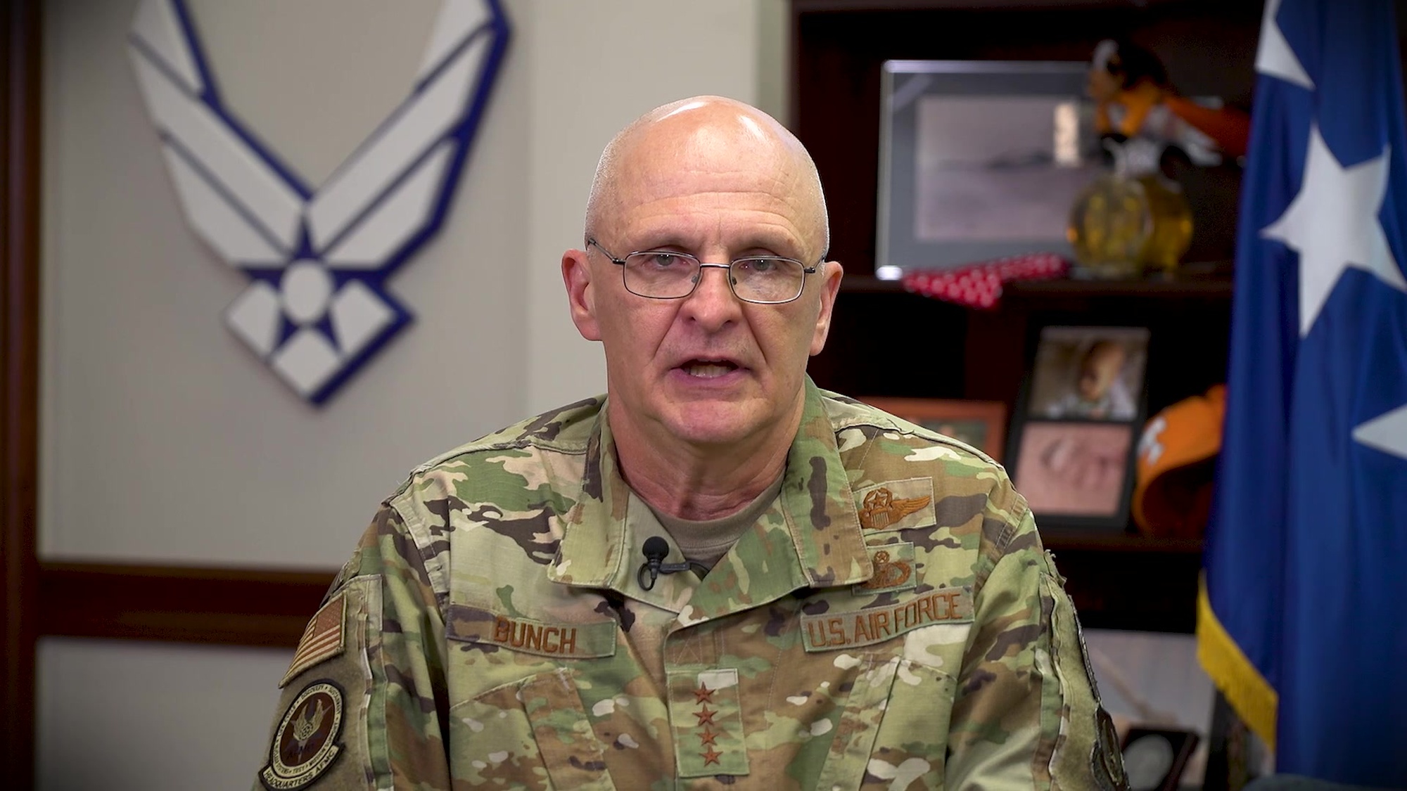 Gen. Arnold W. Bunch Jr., Air Force Materiel Command Commander, addresses the workforce on diversity and inclusion, Wright-Patterson Air Force Base, Ohio, June 10, 2020. (U.S. Air Force video by Christopher Decker)